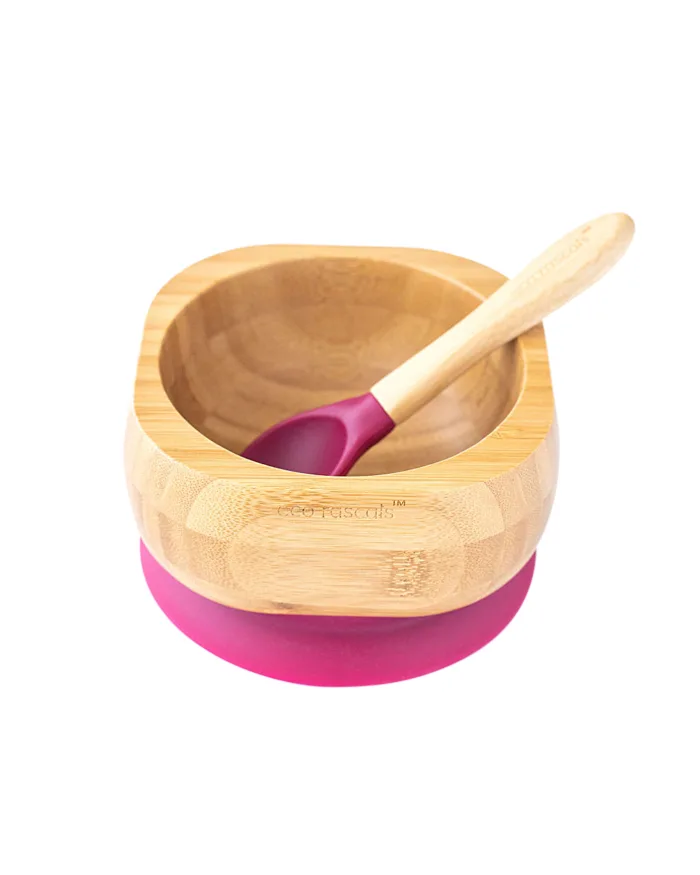 Eco Rascals Bamboo Bowl with spoon