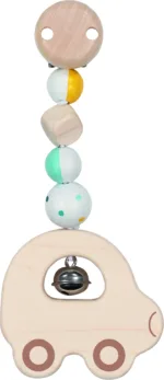 65343, goki clip auto, houten speelgoed