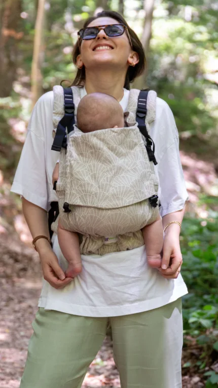 Huggy Softy Baby Draagzak - Coral Sand