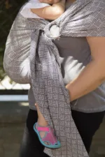 Huggyberry Ring Sling - heringbone mist
