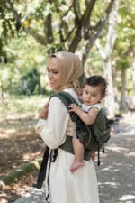 Huggy Plus Peuter Draagzak - Olive