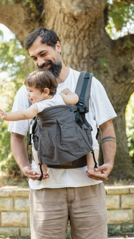 Huggy Plus Peuter Draagzak - Wood