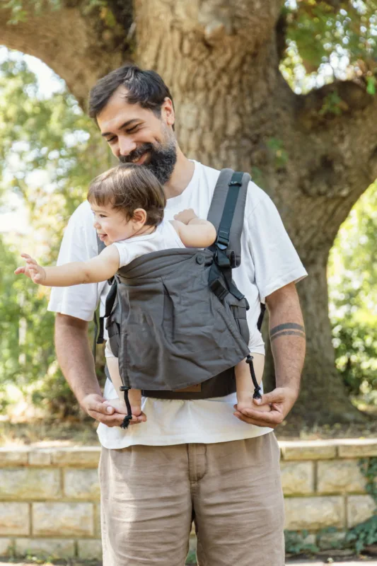 Huggy Plus Peuter Draagzak - Wood